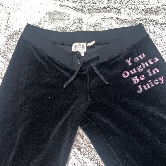 AUTHENTIC vintage juicy couture Terrycloth wide leg pants and zipper hoodie set - Picture 8 of 12